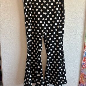 SHEIN Curve Black and White Polka Dot Pants